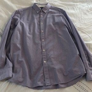 Michael Kors Button Down Purple & White Shirt